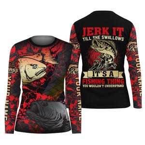 Bass Fishing UPF Shirts, It's a Fishing Thing You Would't Understand, Women Fishing Shirt, SPF Long Sleeve Shirts Womens