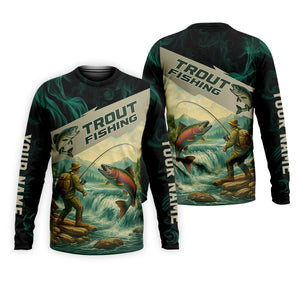 Rainbow Trout Fishing SPF Shirt For Men, Gift For Fisherman, Fishing Shirts For Men
