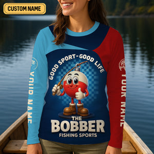 A Bad Day Fishing Is Better Than A Good Day At Work Women SPF Shirt, Funny Fishing Shirt