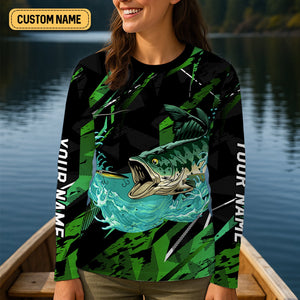Bass Fishing UPF Shirts, You Are The Createst Catch of My Life, Women Fishing Shirt, SPF Long Sleeve Shirts Womens