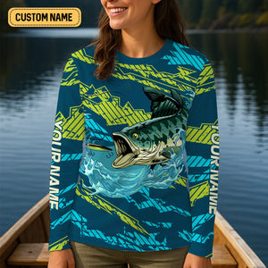 Bass Fishing UPF Shirts, So Good With My Rod I Make Fish Come, Women Fishing Shirt, SPF Long Sleeve Shirts Womens