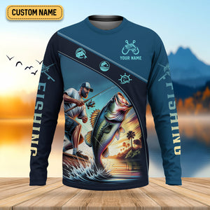 Bite Hard or Go Home Shirts, SPF Long Sleeve Shirts Womens, Female Fishing Shirts