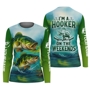I'm A Hooker Fishing UV Shirts, Funny Fishing Shirt, Women Fishing Shirt, Bass Fishing