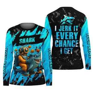 Shark Fishing UPF Shirts, Women Fishing Shirt, SPF Long Sleeve Shirts Womens