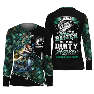 The Master Baiter And Dirty Hooker Fishing UPF Shirts, SPF Long Sleeve Shirts Womens