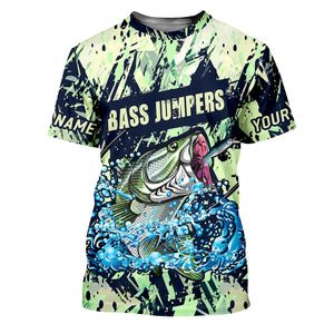 Bass Jumpers Fishing Shirts, I Jerk It Every Chance I Get, SPF Long Sleeve Shirts Womens, Female Fishing Shirts
