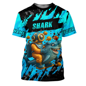 Shark Fishing UPF Shirts, Women Fishing Shirt, SPF Long Sleeve Shirts Womens