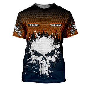 Fishing Saved Me From Being A Pornstar Hexagon Pattern SPF Shirt, Funny Fishing Shirt, Female Fishing Shirts