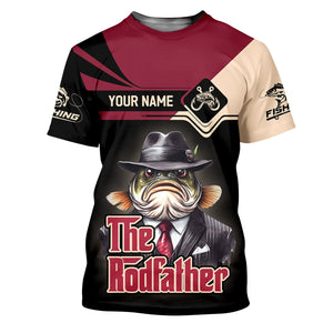 The Rod Father SPF Shirts, Custom Fishing Shirts, Fishing Shirts For Men, Funny Fisherman Gift
