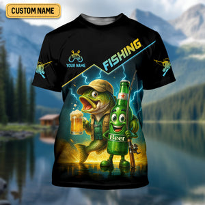 Don't Bother Me While I'm Fishing Unless You Brought Beer Funny Fishing Shirt, SPF Shirt, Fishing Shirts For Men