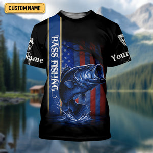 Kiss My Bass Patriotic Fishing Shirt, SPF Shirt, Funny Fishing Shirt, Women Fishing Shirt, Bass Fishing