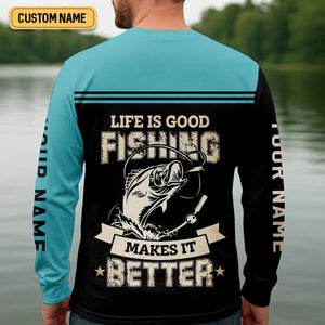 Monster Fishing Shirt, Life Is Good Fishing Makes It Better SPF Shirts, Fishing Shirts For Men, Fisherman Gift