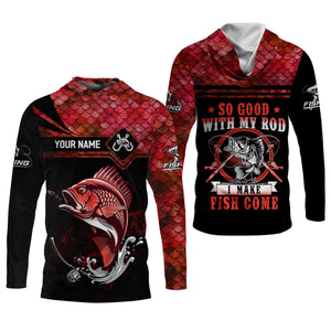 Fishing Shirts, So Good With My Rod I Make Fish Come, SPF Long Sleeve Shirts, Fishing Shirts For Men