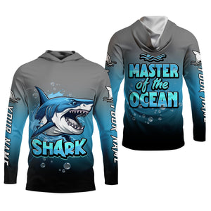 Shark Fishing UPF Shirts, Shark Master of The Ocean, Women Fishing Shirt, SPF Long Sleeve Shirts Womens
