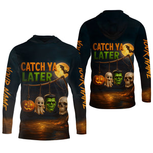 Catch Ya Later Fisherman Outfit, Long Sleeve Fishing Shirts, Mens Casual Shirts