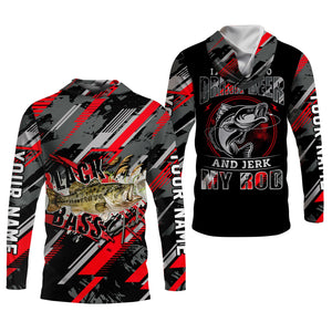 Bass Fishing UPF Shirts, I Just Want to Drink Beer and Jerk My Rod, Funny Fishing Shirt, Gift For Fisherman