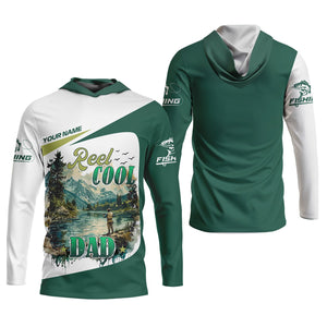 Reel Cool Dad Fishing SPF Shirt For Men, Funny Fishing Shirt, Fishing Shirts For Men