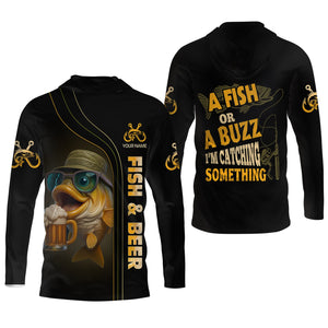 Fish And Beer Fishing UV Shirts, Funny Fishing Shirt, Gift For Fisherman, Fishing Shirts For Men