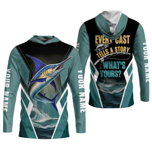 Every Cast Tells A Story Women Fishing Shirt, SPF Long Sleeve Shirts Womens, Female Fishing Shirts