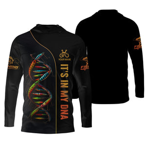 It's In My DNA Fishing UPF Shirts, Funny Fishing Shirt, Men Jersey, Presents For Fishermen