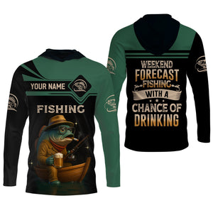 Bass Beer Fishing Shirt Long Sleeve, Hooded Sun Shirt, Camo Long Sleeve Shirt, Mens Fishing Shirt