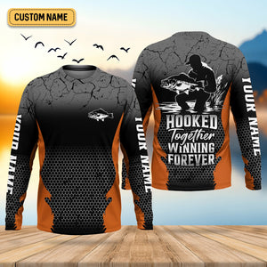Hook Together, Winning Forever, Fishing Tournament Shirt, SPF Shirt For Men, Presents For Fishermen
