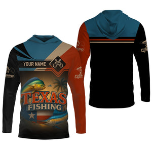 Texas Fishing Patriotic Fishing Shirt, SPF Shirt For Men, Custom Fishing Shirt, Presents For Fishermen