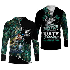 The Master Baiter And Dirty Hooker Fishing UPF Shirts, Funny Fishing Shirt, Gift For Fisherman