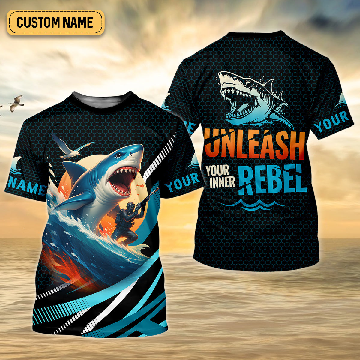 Unleash Your Inner Rebel Performance Fishing Shirts, SPF Shirt For Men, Fishing Shirts For Men
