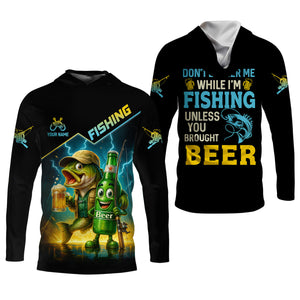 Don't Bother Me While I'm Fishing Unless You Brought Beer Funny Fishing Shirt, SPF Shirt, Women Fishing Shirt