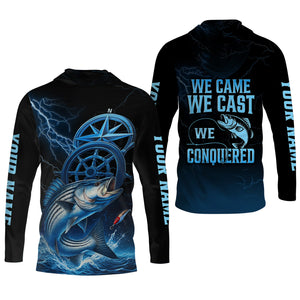 We Came We Saw We Conquered, Casting Fish, SPF Shirt, Custom Fishing Shirt, Men Long Sleeve Shirt