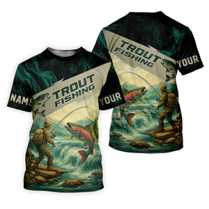 Rainbow Trout Fishing SPF Shirt For Men, Gift For Fisherman, Fishing Shirts For Men