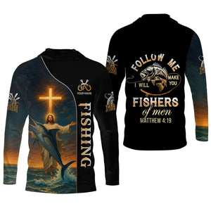 I Will Make You Fishers Of Men, Bible Verse T-Shirt, SPF Shirt For Men, Gift For Fisherman