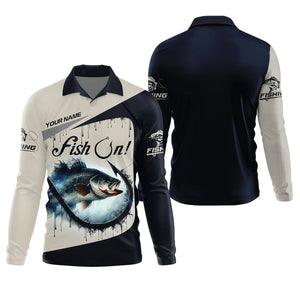 Bass Fishing Shirt, Long Sleeve Sun Shirt, Camo Long Sleeve Shirt, Mens Fishing Shirt