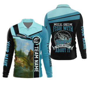 Bigfoot Fishing, Largemouth Bass Fishing, Team Fishing Shirt, SPF Shirt, Presents For Fishermen