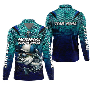 Bass Fishing UPF Shirts, Long Sleeve Sun Shirt, Camo Long Sleeve Shirt, Fishing Shirts For Men