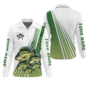 Crappie Hunter, Fishing UPF Shirts, Men Button Down Shirt, Presents For Fishermen, Mens Casual Shirts