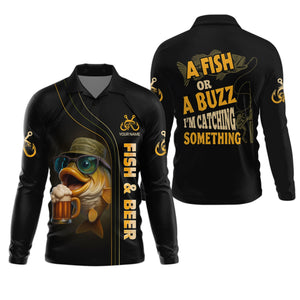 Fish And Beer Fishing UV Shirts, Funny Fishing Shirt, Gift For Fisherman, Fishing Shirts For Men