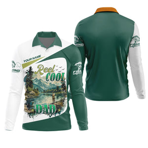 Reel Cool Dad Fishing SPF Shirt For Men, Funny Fishing Shirt, Fishing Shirts For Men