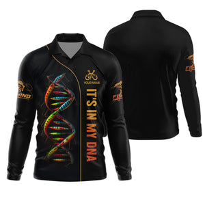 It's In My DNA Fishing UPF Shirts, Funny Fishing Shirt, Men Jersey, Presents For Fishermen