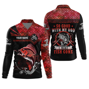 Fishing Shirts, So Good With My Rod I Make Fish Come, SPF Long Sleeve Shirts, Fishing Shirts For Men