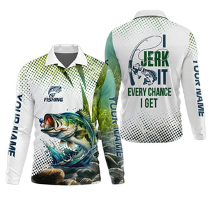 I Jerk It Every Chance I Get, Fishing UPF Shirts, Funny Fishing Shirt, Fishing Shirts For Men