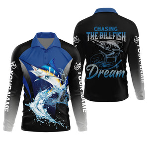 Marlin Fishing, Chasing The Billfish Dream SPF Shirts, Fishing Shirts For Men, Fisherman Gift