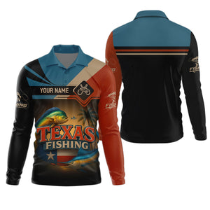 Texas Fishing Patriotic Fishing Shirt, SPF Shirt For Men, Custom Fishing Shirt, Presents For Fishermen