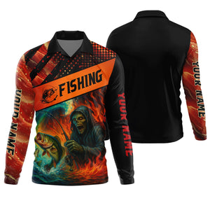 Reaper Fishing Mens SFP Shirt, Fisherman Halloween Costume, Fisherman Gift, Fishing Shirts For Men