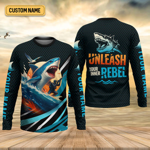 Unleash Your Inner Rebel Performance Fishing Shirts, SPF Shirt For Men, Fishing Shirts For Men