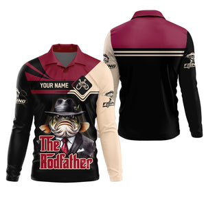 The Rod Father SPF Shirts, Custom Fishing Shirts, Fishing Shirts For Men, Funny Fisherman Gift