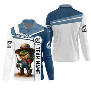 Largemouth Bass Fishing Team Shirt, UV Protection Shirt, Fishing Jersey, Men Long Sleeve Shirt