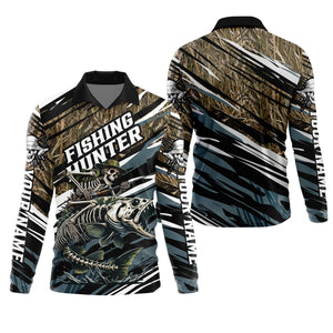 Fishing Hunter Camo Fishing Shirt, UV Protection Shirt, Presents For Fishermen