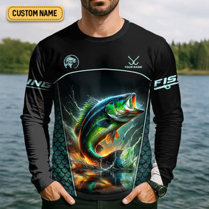 Don't Be A Dumb Bass SPF Shirt For Men, Funny Fishing Shirt, Fishing Shirts For Men, Bass Fishing